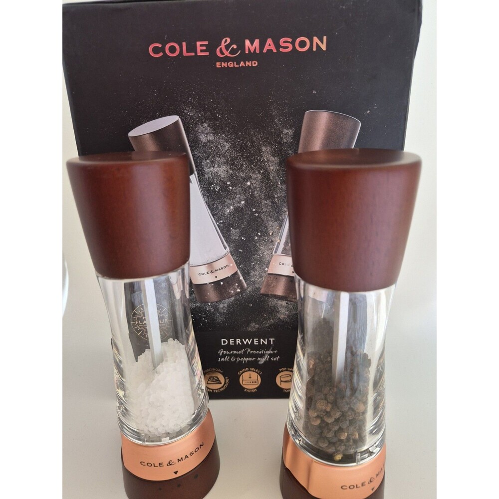 Cole & Mason Derwent Salt & Pepper Mill Set - 7.5" - Picture 2 of 5